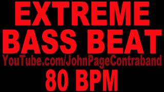 Extreme Bass Rap Beat 80 bpm 808 Heavy Subwoofer Test