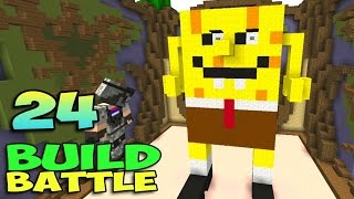 ч.24 Minecraft Build Battle - Спанч Боб и Весёлый Вагон