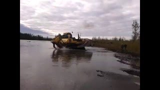 Сусуман. Переправа через реку, Komatsu 375 А