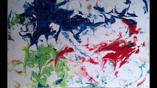 Рисование на пене для бритья. Drawing on shaving foam