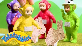 Teletubbies And The Cute Rabbits | Toy Play Video | Play games with Teletubbies