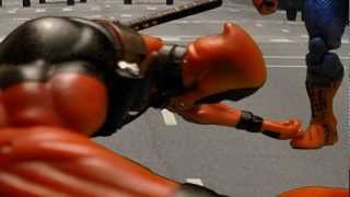 DEADPOOL VS SPIDERMAN STOP MOTION