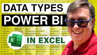 Excel Custom Data Types From Power BI - 2450
