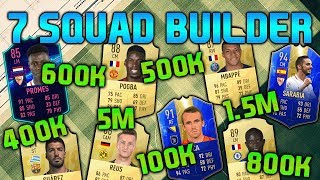 FIFA 19 SQUAD BUILDER 100K 400K 500K 600K 800K 1.5M 5M SQUAD BUILDER FUT CHAMPIONS FIFA 19