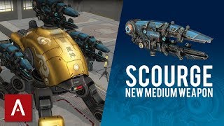 War Robots Gameplay: Gold Fujin with Scourge Weapon | MAX LEVEL