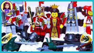 LEGO Chess Set Kingdoms Castle Battle Review Build Setup & Play - Kids Toys