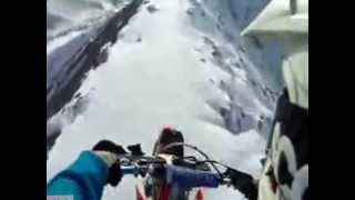 Фигасе!!!На байке по гребню горы!