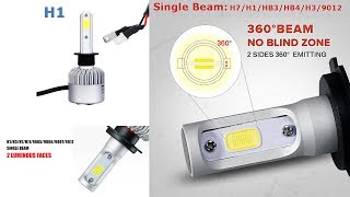 Установка LED ламп ближнего света(Н1) из Китая на ВАЗ 2110