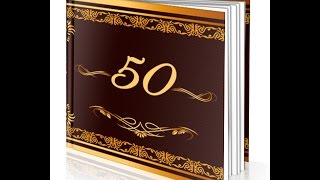 Шаблон фотокниги Юбилей 50 лет