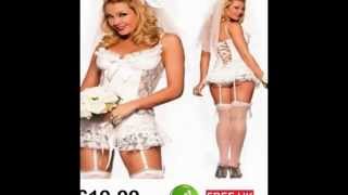 Sexy Bride Costume - Fancy Dress Virgin Bride Outfit - White Wedding Dress