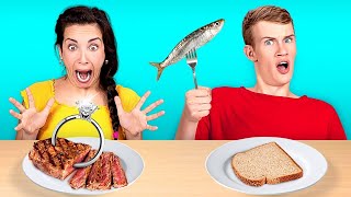TANTANGAN MAKANAN TERENAK VS TERPARAH! MANA YANG AKAN MENANG? || Tes Rasa Misteri oleh 123 GO Like!