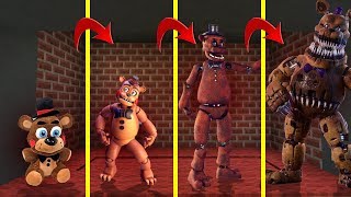 CICLO DE VIDA DO ANIMATRONIC FREDDY FIVE NIGHTS AT FREDDY'S l E SE FOSSE REAL? - MINECRAFT