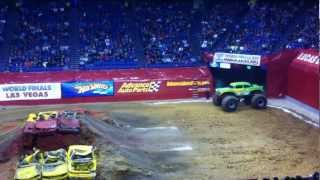 Monster Jam Freestyle! Avenger Gets Big Air! Side Shot January 2013 Lexington, KY Monster Trucks!