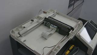 jtb buerotechnik KonicaMinolta bizhub C35 C3350 Scannerverriegelung pruefen Scanner Riemen gerissen
