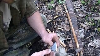 Atlatl - part 4. (making shaft)