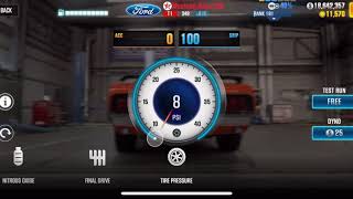 CSR Racing 2, Mustang Boss 302, maxed tune and shift pattern