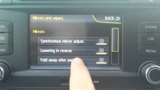 Seat Leon '15 mirror folding activation/deactivati