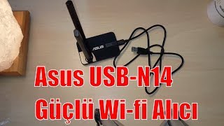 Asus USB-N14 Wireless N300 Usb Wifi Alıcı Kutu Açılımı İnceleme ve Test - Unboxing and Test