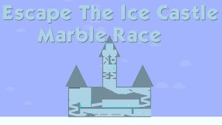 Escape the Ice Castle Marble Race! (Algodoo)