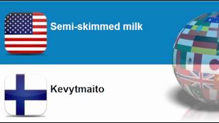 Learn Finnish = Topic = Milk