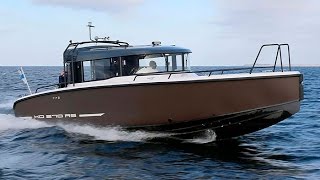 Алюминиевый катер XO 270 RS Cabin | Морской катер из Финляндии | Тест-драйв катера