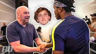 DANA WHITE TALKS ABOUT KSI VS LOGAN PAUL