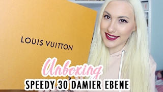 LOUIS VUITTON Speedy 30 Damier Ebene Unboxing ♡ Stefy Puglisevich