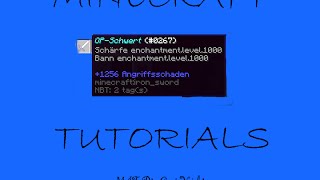 MINECRAFT OP-SCHWERT MACHEN [1.8] (Command) TUTORIAL #001