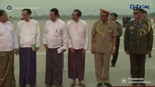 Arrival in the Republic of the Union of Myanmar 3/19/2017