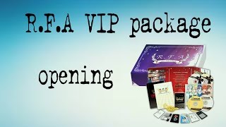R.F.A VIP package opening