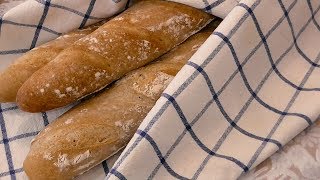 НАСТОЯЩИЕ ФРАНЦУЗСКИЕ БАГЕТЫ МЕТОДОМ АВТОЛИЗА НА ЗАКВАСКЕ ПО РАЙМОНУ КАЛВЕЛЮ !ДОМА!!!!ЭТО РЕАЛЬНО!!!