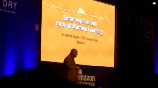 Aws dev day Bangalore with the CTO