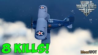 World of Warplanes | Grumman F3F | 8 KILLS - Replay Gameplay 1080p 60 fps