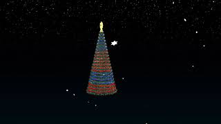 Новогодняя искуственная елка ель для елиц 3D пиксельная