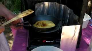 Полевые испытания :) сковородки из Титана Evernew  Frying Pan и Diffuser Truka  19 см.