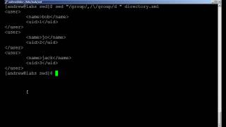 Using SED in Linux to manage XML data