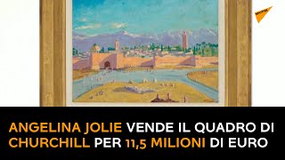 Angelina Jolie vende il quadro di Churchill per 11,5 milioni di euro