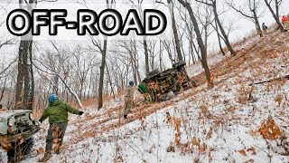 Уаз перевернулся . как поставить уаз на колеса.
