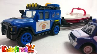 Boats, helicopters & tow trucks. Kids' vehicles.