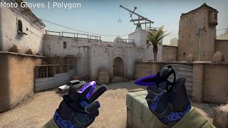 CS:GO - All Glove Skins Showcase + Knife Combination (Clutch Case)