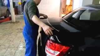 Установка спойлера GTS на LADA Granta