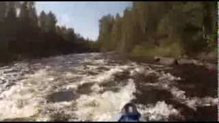 река Кереть от первого лица. Видеолоция 2013 год (малая вода)