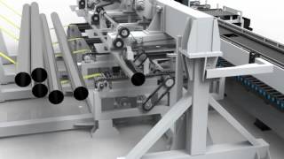Máy cắt lazer ống với hệ thống cấp phôi tự động