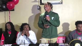 Watch Tulane signee Nigel Anderson thank crowd on-hand during National Signing Day, ‘without y’all,