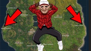 Fortnite Billy Bounce Dance ACROSS THE MAP CHALLENGE !!! DONT TRY THIS
