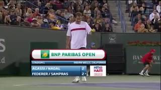 Hit for Haiti - Federer wants Agassi to Serve at 113 mph , Agassi serves 114 mph