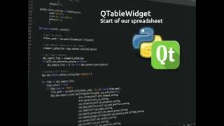 PyQt5 Lesson 16 QTableWidget Spreadsheet Project part 1