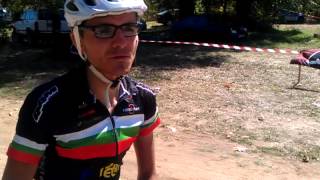 Тодор Ангелов след ден 1 на Велорали Средна Гора 2012