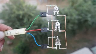 DIY RGB LED STRIP COLORS MIXER CIRCUIT | DIY RGB LED STRIP CONTROLLER USING BD139 TRANSISTOR,