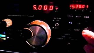 5000kHz Duet of WWVH & BPM FRG-7000 Build-in Clock Adjustment
